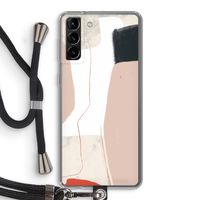 Lava: Samsung Galaxy S21 Plus Transparant Hoesje met koord