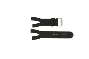 Horlogeband Davis BB1400 / BB1402 Leder Zwart 10mm