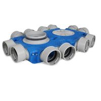 Vent-Axia Uniflexplus + instortverdeler - 12x Ø90mm zijaansluiting - Ø160mm