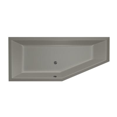 Xenz Society Hoekbad - 180x80x48 - afvoer Midden - Links - Compact - acryl - cement 6962-06