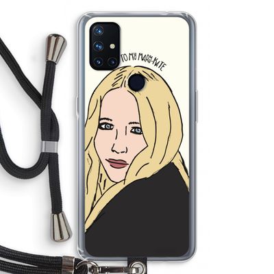 Mary Kate: OnePlus Nord N10 5G Transparant Hoesje met koord