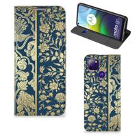 Motorola Moto G9 Power Smart Cover Beige Flowers Motorola Moto G9 Power Smart Cover Beige Flowers