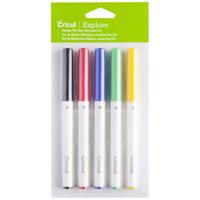 Cricut Explore/Maker Fine Point 5-Pack Classics Stiftset Zwart, Rood, Blauw, Groen, Geel