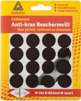 Anti-krasvilt rond 22mm zwart Deltafix - Deltafix
