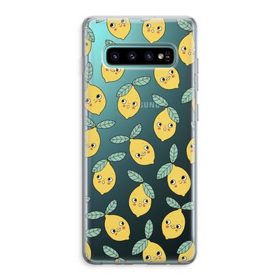 Citroenen: Samsung Galaxy S10 Plus Transparant Hoesje