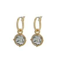 Biba Hang Oorbellen Goud met Swarovski Steentje Lt. Azore