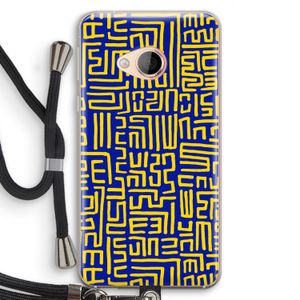 Majorelle Blue Print: HTC U Play Transparant Hoesje met koord