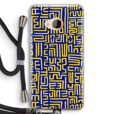 Majorelle Blue Print: HTC U Play Transparant Hoesje met koord