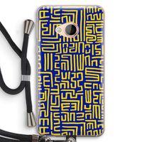 Majorelle Blue Print: HTC U Play Transparant Hoesje met koord