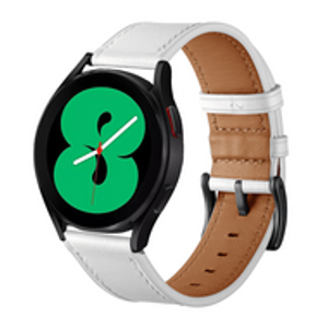 lederen bandje - Wit - Samsung Galaxy Watch 4 - 40mm & 44mm