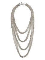 Fabiana Filippi collier multi-rangs à perles - Argent