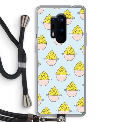 Citroenen: OnePlus 8 Pro Transparant Hoesje met koord