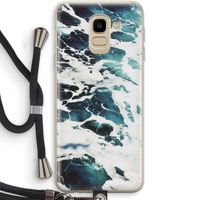 Golven: Samsung Galaxy J6 (2018) Transparant Hoesje met koord