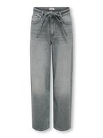Kids ONLY winter jeansbroek meisjes - grijs - KogGianna - balloon fit