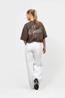 Equalité Yuki Boxy T-Shirt Dames Bruin - Maat XS - Kleur: Bruin | Soccerfanshop