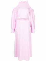 Stella McCartney robe ceinturée à épaules dénudées - Rose