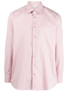 ETRO chemise en coton à manches longues - Rose