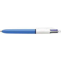 Bic 4 Colours Original 4-kleurenbalpen, 0,32 mm, klassieke inktkleuren, lichaam blauw