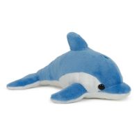 Pluche dolfijn knuffel blauw 20 cm speelgoed   -