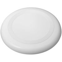 Frisbee in de kleur wit 23 cm - thumbnail
