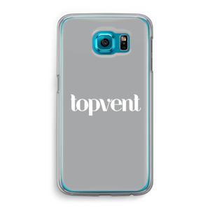 Topvent Grijs Wit: Samsung Galaxy S6 Transparant Hoesje