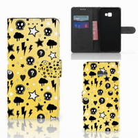 Telefoonhoesje met Naam Samsung Galaxy J4 Plus (2018) Punk Geel - thumbnail