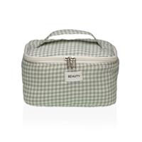 Reistasje Versa Vichy Groen Polyester Textiel 12 x 12 x 20 cm