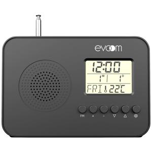 EV306148 Zakradio VHF (FM) Wekfunctie Zwart