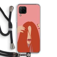 Woke up like this: Huawei P40 Lite Transparant Hoesje met koord