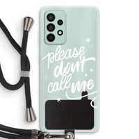 Don't call: Samsung Galaxy A52s 5G Transparant Hoesje met koord