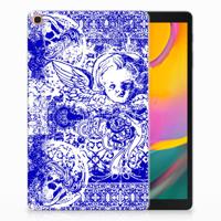 Tablet BackCover Samsung Galaxy Tab A 10.1 (2019) Angel Skull Blauw