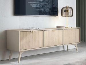 Tv-meubel MYENNO 3 deuren beige