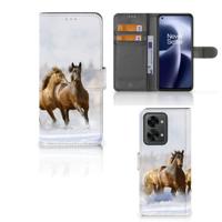 OnePlus Nord 2T | Telefoonhoesje | Met pasjeshouder | Paarden