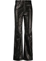 ROTATE BIRGER CHRISTENSEN pantalon clouté en cuir artificiel - Noir - thumbnail