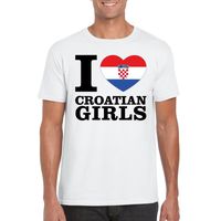 I love Croatian girls t-shirt wit heren - thumbnail