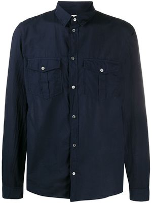 Zadig&Voltaire chemise à logo brodé - Bleu