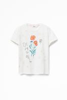 T-shirt met Love - WHITE - XS