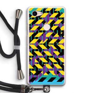 Skew Bee 3: Pixel 3 Transparant Hoesje met koord