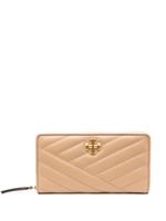 Tory Burch portefeuille continental zippé Kira Chevron - Tons neutres - thumbnail