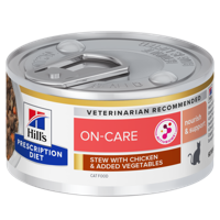 Hill's Prescription Diet ON-Care Stoofpotje voor met Kip & toegevoegde Groenten natvoer kat 82gr - thumbnail