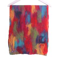 Gevilte Sjaal op Sarizijde (Multicolor)