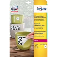 Etiket avery l4775rev-20 210x297mm wit 20st