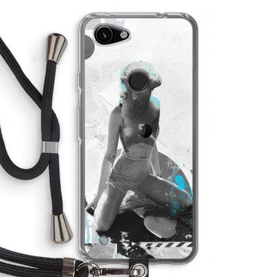 I will not feel a thing: Pixel 3a Transparant Hoesje met koord