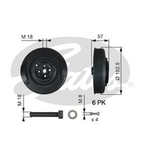 Riemschijf, krukas DriveAlign® GATES, u.a. für VW, Audi, Volvo