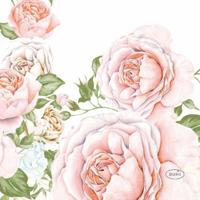 Duni Servetten rose glory 24x24 cm