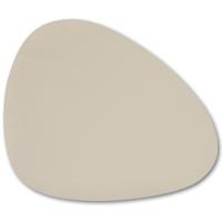 Placemats lederlook - 6x - beige - 34 x 42 cm - tafel dekken - onderleggers