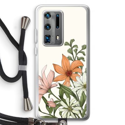 Floral bouquet: Huawei P40 Pro Plus Transparant Hoesje met koord