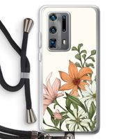 Floral bouquet: Huawei P40 Pro Plus Transparant Hoesje met koord