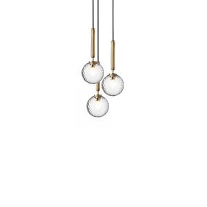 Nuura Miira 3 Hanglamp - Messing - Transparant