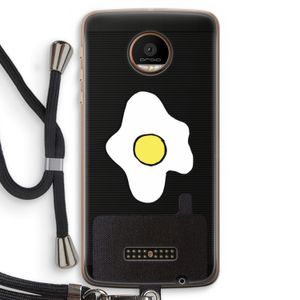 Spiegelei: Motorola Moto Z Force Transparant Hoesje met koord